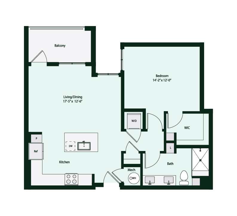 Floor plan layout diagram for A3-3